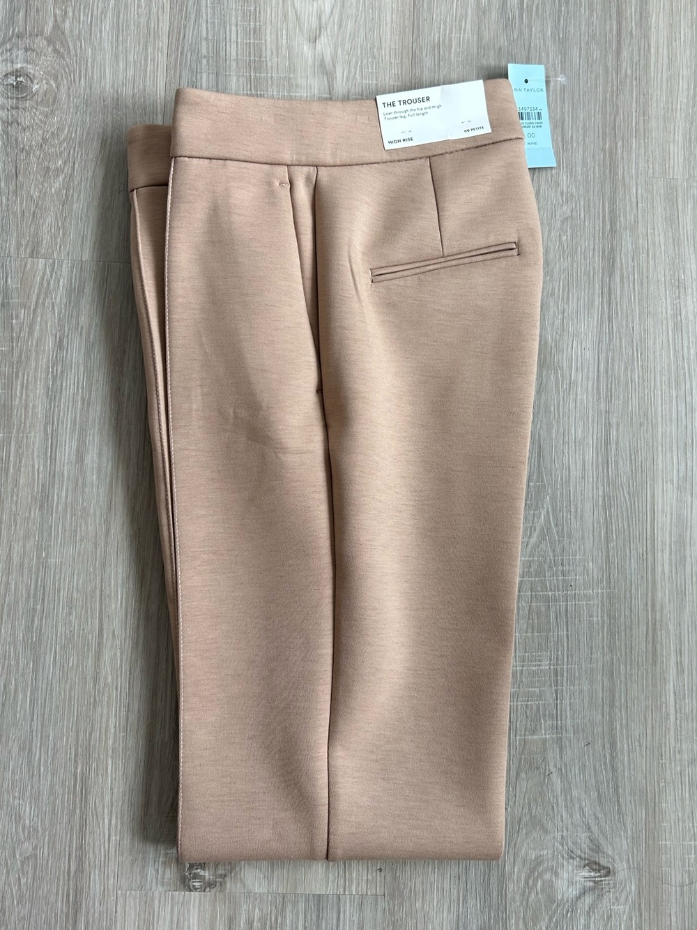 NWT Ann Taylor Petite Trouser Pant in Natural Camel, 00P